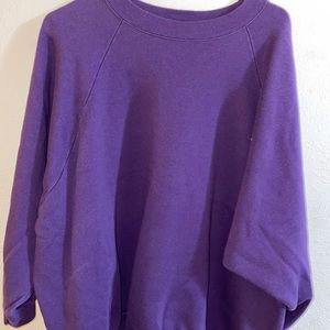 Thrifted Hanes Purple Sweater 4X (oversized)